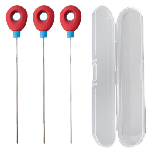 Cake Tester Set, 3-Pack Stainless Steel Baking Testers with Storage Case