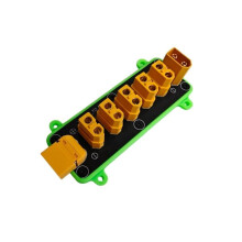 5-Kanaals XT60-Stroomverdeelbord RC-Modelstroomverdeelbord voor Robots, Radiografisch Bestuurbare Auto'S met Aansluitingen