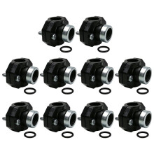 32mm 25mm 20mm Pipe Clamp 1/2'' Female Thread Connector PP Pipe Water Splitter Repair Reducing Coupling Fitting 25x20