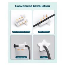 Kit de Passagem de Cabos para Starlink Wall Grommets de 5/8 Polegadas para Furos de 16 mm de Diâmetro, À Prova D'Água. A