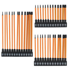 39-Teiliges Torx-Schraubendreher-Bit-Set Aus S2-Stahl, T5-T40, Vollbits, 75 mm, 100 mm, 150 mm, Magnetisch Phosphatiert, Werkzeugteile