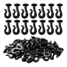 50 Pack Gazebo Curtain Hooks Heavy Duty Replacement Hooks for Gazebo Track Mosquito Netting Canopy Curtains