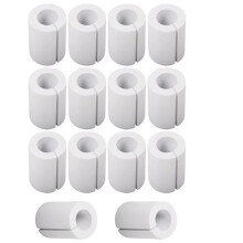 14 Pack EVA Foam Curtain Spacers - 85 mm White Curtain Shaper for Drapes, Fits to 1.57″ Rod Diameter