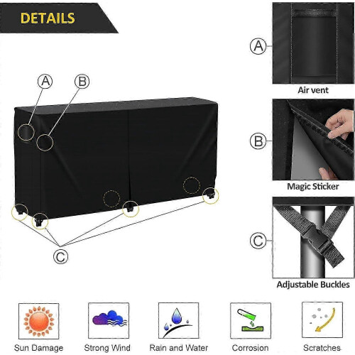 (96x24x42inch, 600D) Κάλυμμα ραφιού καυσόξυλων, αδιάβροχο κάλυμμα ραφιού κορ 1