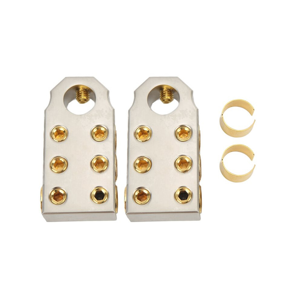 Pair Battery Terminal Clamp Positive Negative Audio Modification For 1/0Awg 2/0Awg Welding Cable 4712984189201