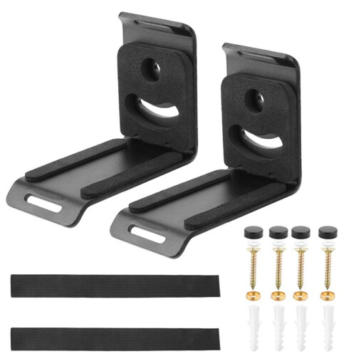 Soundbar Wall Mount Bracket for     , Metal Shelf with Hook & Loop Straps, 30lb Capacity