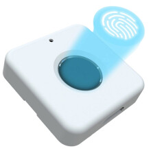 Blocco Biometrico con Impronta Digitale, Serratura Intelligente Anti-Furto Bianca per Cassetti, Serratura di Sicurezza per Porte Senza Chiave con