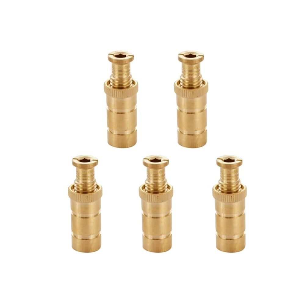 Brass Pool Cover Anchors For Concrete & Pavers Deck, Universal Size Fits 3/4" Hole, For Inground Pool Safety Covers 5Pcs 4711642546189