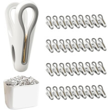 Plastikowe Klamerki do Bielizny, 36 Sztuk, z Pudełkiem, 2.5 Cala