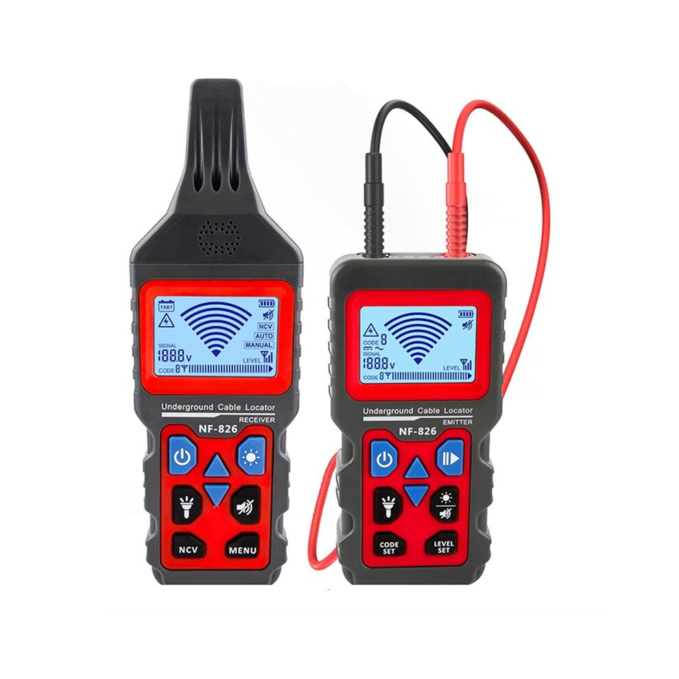 Nf-826 Underground Cable Locator Wire Tracker,For Dog Fence Cables Irrigation,Wall,Underground Pipeline Wire Detector 6033107945190