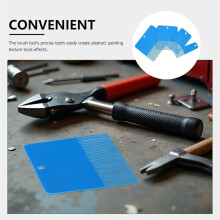 4 Pcs Texture Paint Comb Tool for Artistic Painting, Fine Grain Scraping Comb for DIY and Professional Use