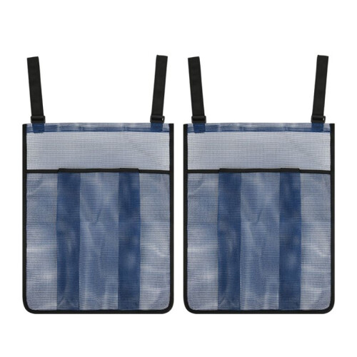 2pcs Trampoline Shoes Bag, Large Mesh Storage Organizer with Adjustable Straps Trampoline Accessories