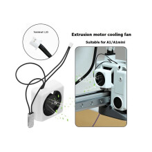 For  A1 A1  Extrusion Motor Cooling Kit with Auto Start-Stop High-Efficiency Silent Fan Stable Printing