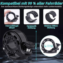 Mountainbike Aluminium Bell AirTag Gömd i Bell, Vattentät Skyddshållare för Airtag-Fodral för 22-31. 8 mm Styre