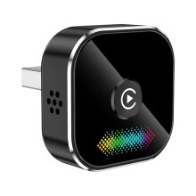Adaptador USB 2en1 Wireless Carplay Android AUTO BT5.0 AI Box Conmutable de Carplay por Cable A Inalámbrico para Sistemas Android/IOS