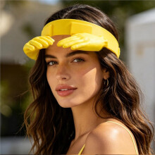 Hands-Free Hand Shade Hat Third Hand Hands-Free Sun Visor Headband -Shaped Sun Hat for Beach, BBQ, Outdoor E