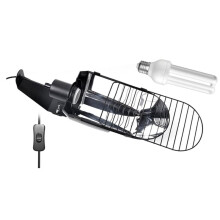 UVB 2.4 Bird Cage Light Combo Kit, 20W UVB Bird Light Bulb, Deep U-Shaped Lamp Fixture with Fluorescent Bulb E26 EU Plug