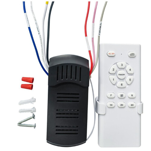 Ceiling Fan Remote Control Replacement for W/Light Style, Non- Model, Signal Receiver Included