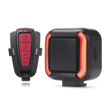 Alarme Antifurto para Bicicleta + Alarme de Vibração de Luz Traseira IPX5 À Prova D'Água 120dB Alarme de Segurança para Bicicleta e Motocicleta
