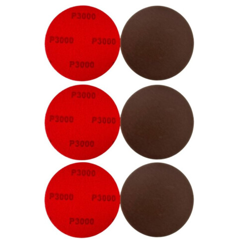Conjunto de 6 Lixas para Bolas de Boliche, 12,7 cm (5 Polegadas), para Polimento e Revitalização de Bolas Esportivas B