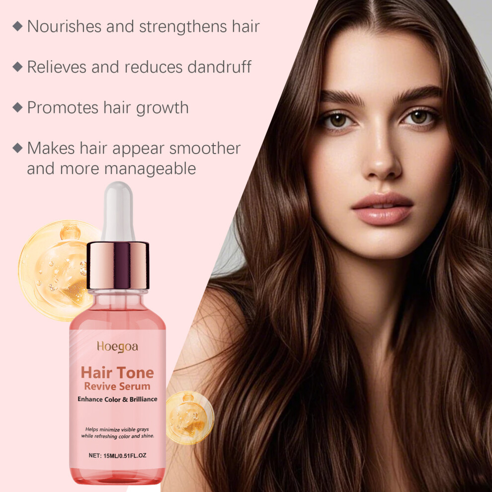 HOEGOA Hair Care Essence Smooth and shiny hair care Refreshing non-greasy moisturizing hair portable compact essence