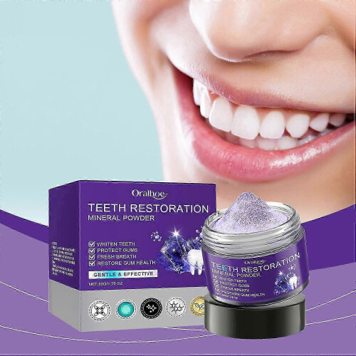 (2PCS) 1-6 τεμάχια ORALHOE 50g ορυκτή πούδρα αποκατάστασης δοντιών 50 1