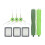 Rolling Brush Hepa Filter Side Brush for   I7 E6 Series Robot Vacuum Cleaner Replacement Accessories Brush 1