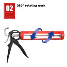 Pistolet Ă Colle en Verre, Pistolet Ă Calfeutrer Manuel Multifonction Rotatif Ă 360 pour Portes et FenĂŞtres, Outils Manuels de Remplissage en