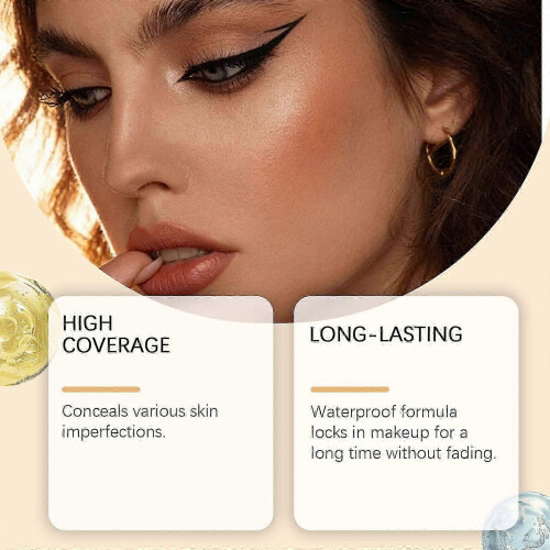 (2PCS, C) Παλέτα κονσίλερ Soft Mist Gradient που καλύπτει ατέλειες του προσώ 2