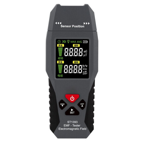 ST1393 EMF Meter Electromagnetic Field EMF Detector Handheld Digital LCD Electromagnetic Field Radiation Tester