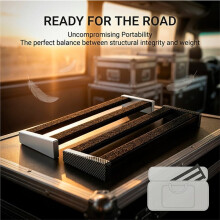 Electric Guitar Effects Pedal Board Universal Aluminum Alloy Stand for Organiz Storing Effects Pedals Carbon Fiber Color