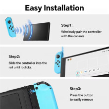 Magnetic Adapter Game Console Charging Grip for 1 & OLED Joystick Controller Converter to 2 Accessories