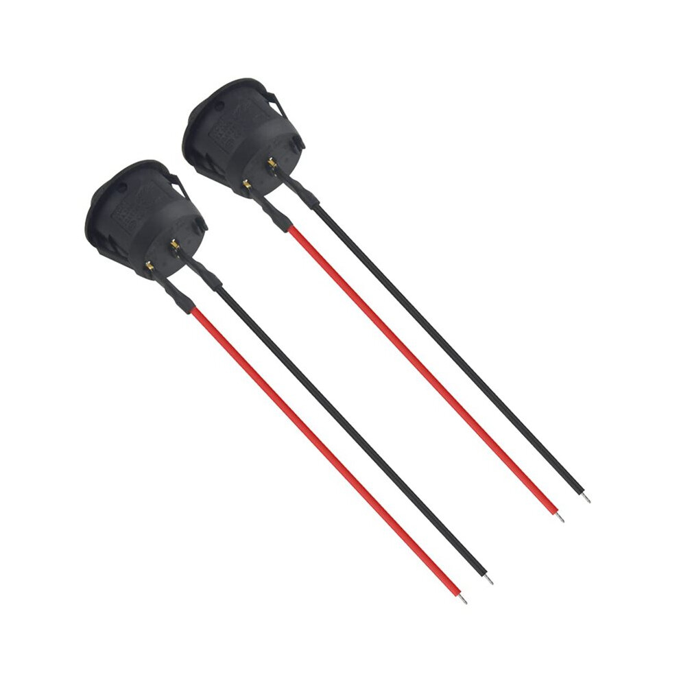 20Pcs 12V Round Rocker Toggle Switches Rocker With Wire 2Pin Spst With Pre-Wired 6A/250V Ac For Boat, Car 6031771494884