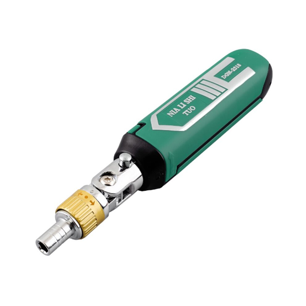 14 In 1 Multi-Function Rotary Ratchet Screwdriver Set With Torx & Bits Green 4711114147616