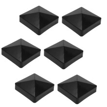 6 Pack Post Caps Wood Fence Post Caps,Metal Toppers for Fence, Deck, and Mailbox Protection Post Caps Cover