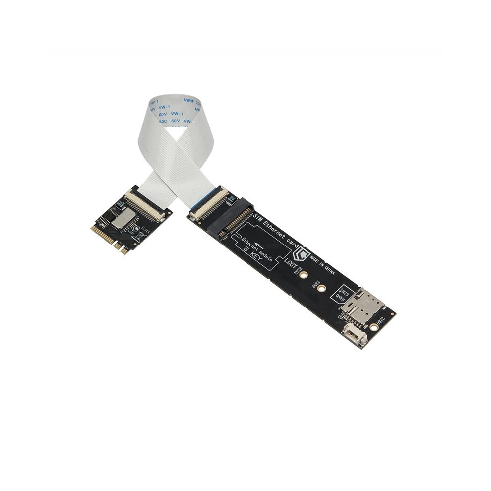 Photos - Other Network Equipment M.2 A-E Key to M.2 B-Key 3G/4G/5G Network Module + SIM Card Slot + TF Slot Supports M.2 B Key Modules/USB/PCIe Signals