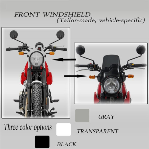 For Himalayan Scram 411 2023 2024 Motorcycle Wind Deflectors, Windshield Windscreen Protector, Front Screen Guard