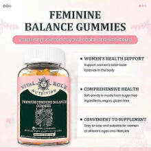 (3bottleds) 1-3X Feminine Balance Gummies 60 stuks Voedingsgels & Kauwgom