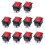 10PCS KCD4 Rocker  6 Pins 16A/250V with Red Light Indicator, 2 Position Toggle Switches 1