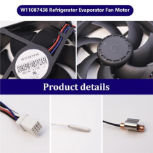 Motor Do Ventilador Do Evaporador W11087438 para Refrigeradores para , Kitchen Aid e . Substitui W10799016, 4534150 e AP6048055.