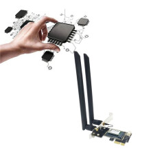 AC600 PCI-E Wireless WiFi Adapter Card 600Mbps 2.4G/5G WiFi Network Card with 8dB Antenna for Win7 8 10 11