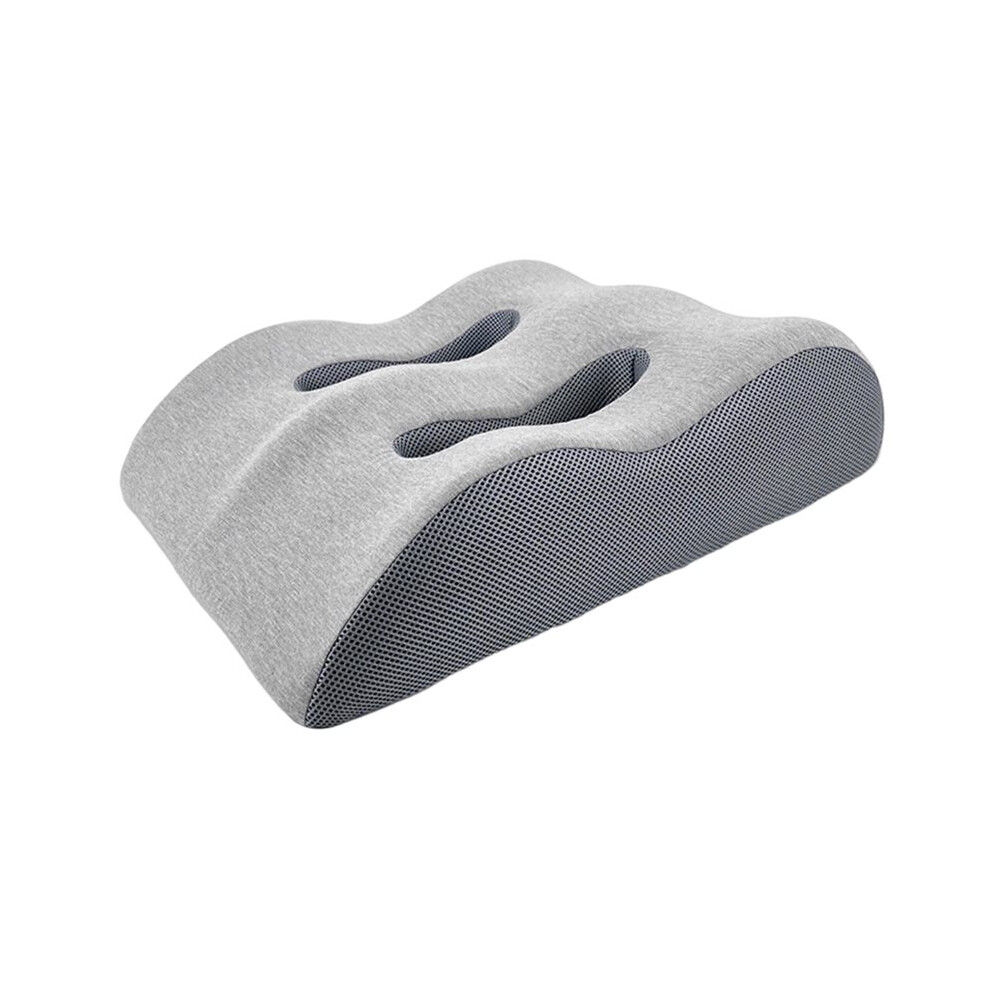 Ergonomic Memory Foam Leg Elevation Pillow for Improved Circulation and Comfort Light Gray