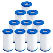 10Pcs Ice Bath Water Filter 5" X 2.5" Cold Plunge Filter 20 Pleated Sediment Filtrage for Ice Bath Tub Hot Tub