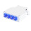 Fiber Distribution Box 8 Port DIN Rail Mount 2 Cable Entries Suitable for 8 Core LC Duplex Adapter 1