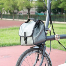 Bolsa para Manillar de Bicicleta, Plegable, de Liberación Rápida, Cesta Delantera para Bicicleta, Bolsa Aislante Impermeable con Forma de Nariz de