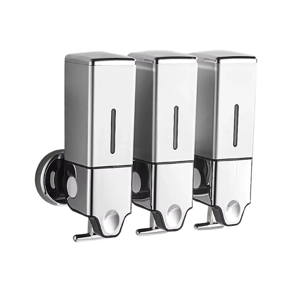 Saudism Bathroom Shower Soap Dispenser 1500Ml Refillable Convenient Space Saving Shampoos Container Wall Mount For Rv B