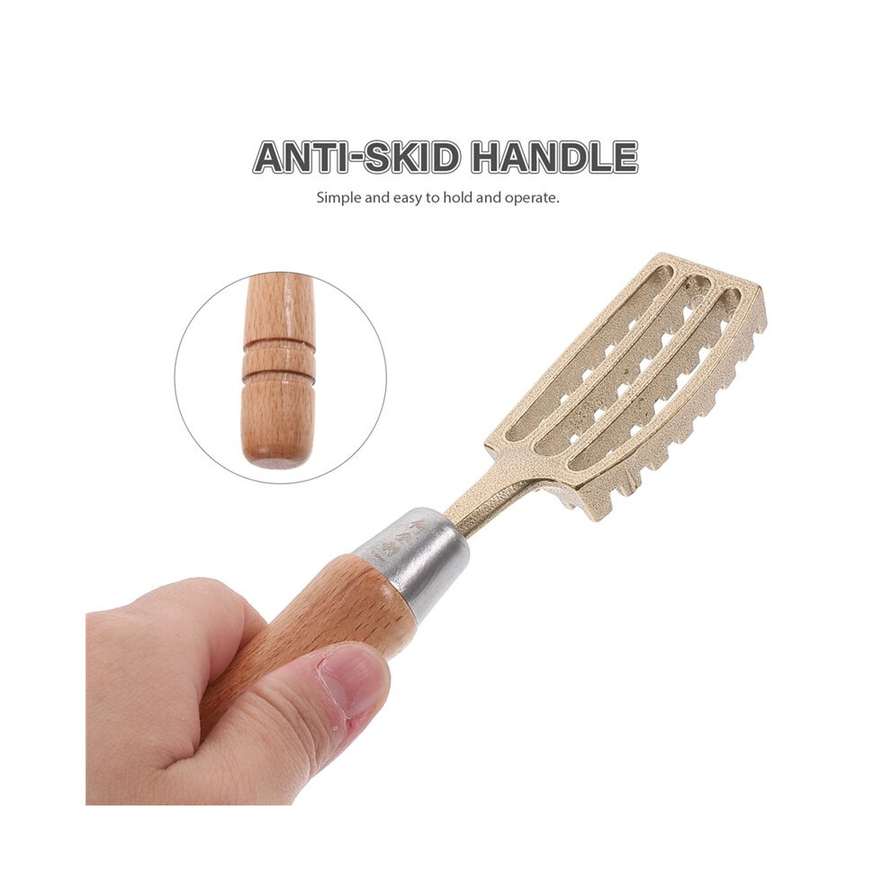 Remover Wood Handle Stainless Steel Blade Kitchen Seafood Tool Serrated Efficient Scraping Gadget Non Slip 6031771444667