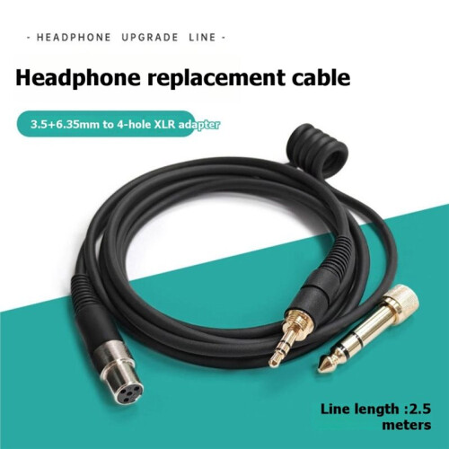 Replacement Audio Cable Headphone Audio Cable for  HD490 X10 Headphone Part