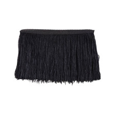 Special Wholesale Order, Black or White Nylon Chainette Fringe, 18-20cm, 10 Yard/9.14m Black