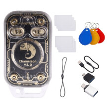 Chameleon V3.0 RFID Chip Reader 125K 13.56M ID IC Tag Copyer NFC Read Write+3xUID Keychain+3xUID Card+3xCUID Card